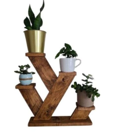 Flower Pot Wodden Stand - Image 4