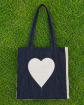 Heart Jeans Bag